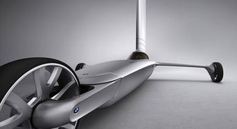 Дизайнер создал ветромобиль BMW Blue Dynamics