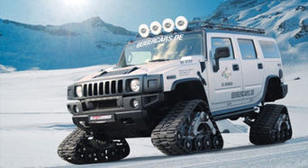 Танки грязи не боятся или Hummer H2 стал на гусеницы