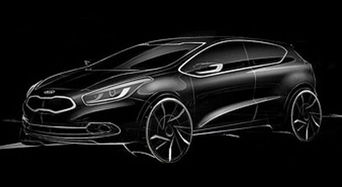 Большие планы Kia и демонстрация Pro_Cee'd