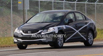 Honda тестирует фейслифтинговый Civic