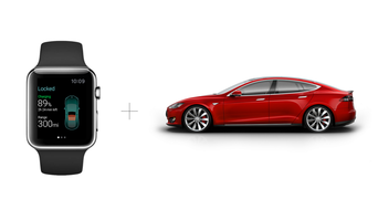 Tesla Model S впервые управляется через Apple Watch благодаря украинцам