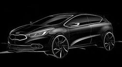 Большие планы Kia и демонстрация Pro_Cee'd